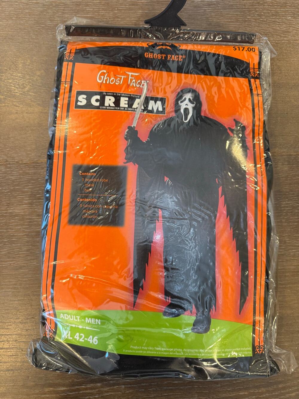 NEW Scream Halloween Costume NIP Adult XL 42-46